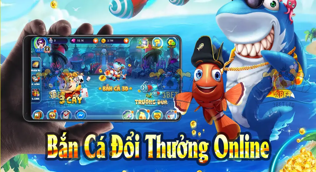Thỏa Sức Bắn Cá Trúng Thưởng Khổng Lồ Tại 3BET 2 Tỷ Lệ Đổi Thưởng Cao